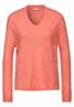 Strukturpullover peachwood orange melange