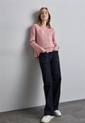 Strukturpullover petal rose mel.