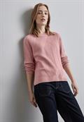Strukturpullover petal rose mel.
