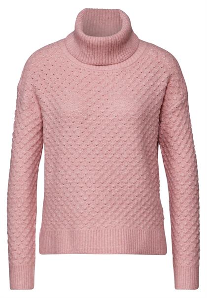 Strukturpullover petal rose mel.