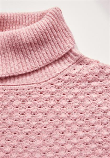 Strukturpullover petal rose mel.