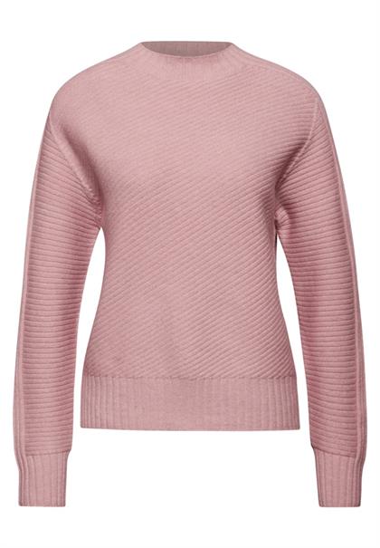 Strukturpullover powder pink mel.