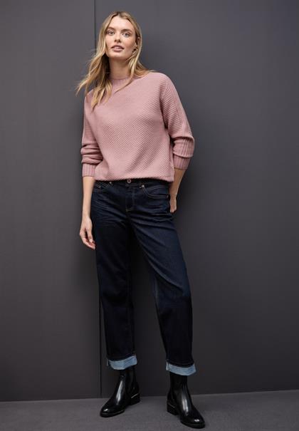 Strukturpullover powder pink mel.