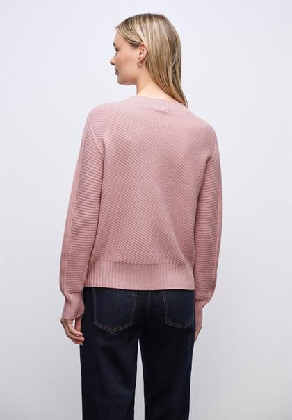 Strukturpullover powder pink mel.