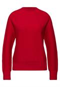 Strukturpullover racing red