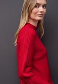 Strukturpullover racing red