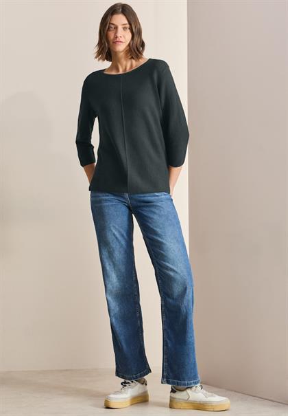 Strukturpullover slate khaki