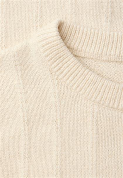 Strukturpullover soft beige