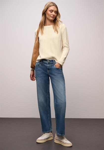 Strukturpullover soft beige