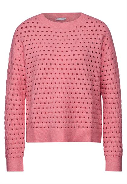 Strukturpullover sugar coral mel.