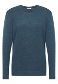 Strukturpullover teal blue heather melange