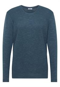 Strukturpullover teal blue heather melange