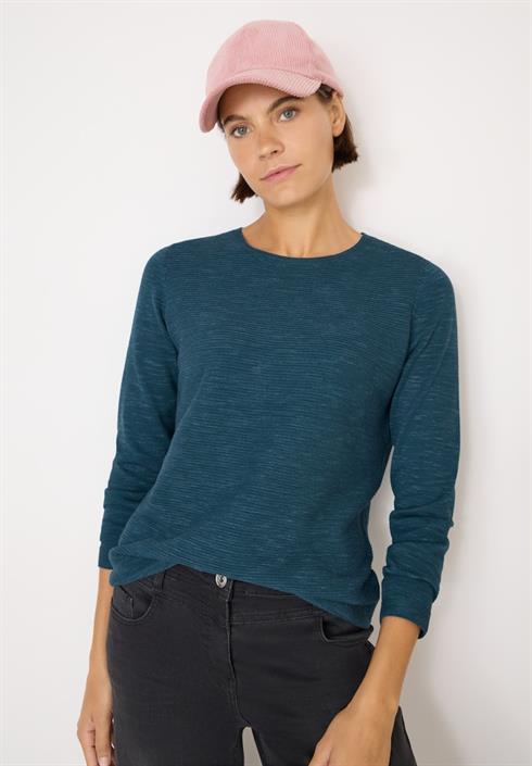 strukturpullover-teal-blue-heather-melange