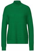 Strukturpullover vibrant green