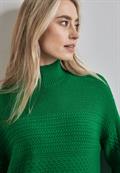 Strukturpullover vibrant green