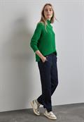 Strukturpullover vibrant green