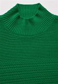Strukturpullover vibrant green