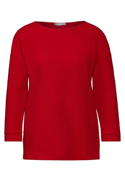 Strukturshirt autumn red