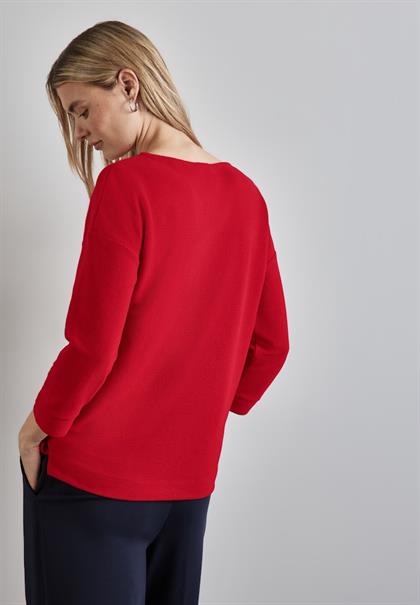 Strukturshirt autumn red
