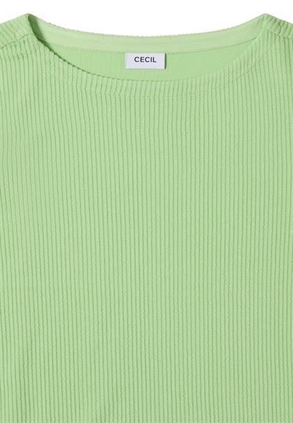 Strukturshirt bamboo green