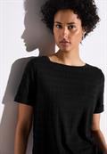 Strukturshirt black