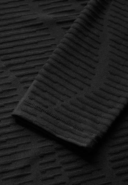 Strukturshirt black