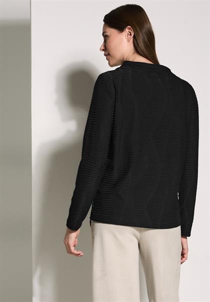 Strukturshirt black