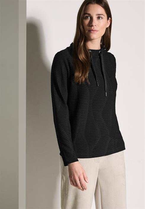 strukturshirt-black