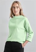 Strukturshirt gleam green mel.