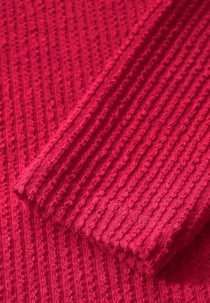 Strukturshirt granita red