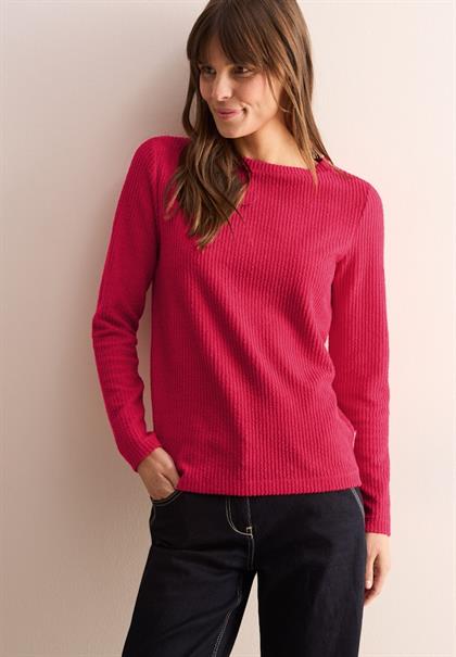 Strukturshirt granita red