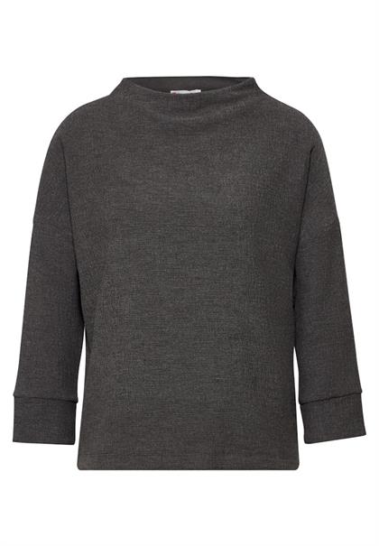 Strukturshirt gravel grey mel.