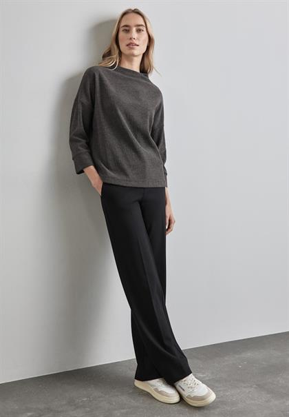 Strukturshirt gravel grey mel.