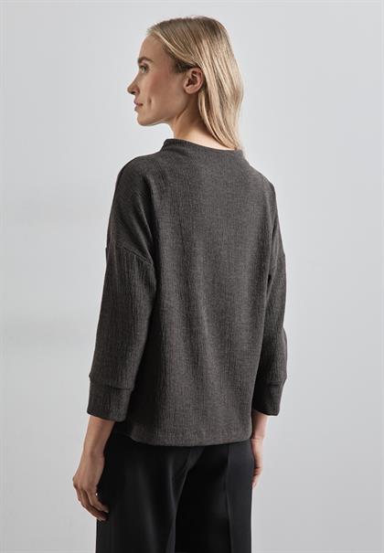 Strukturshirt gravel grey mel.