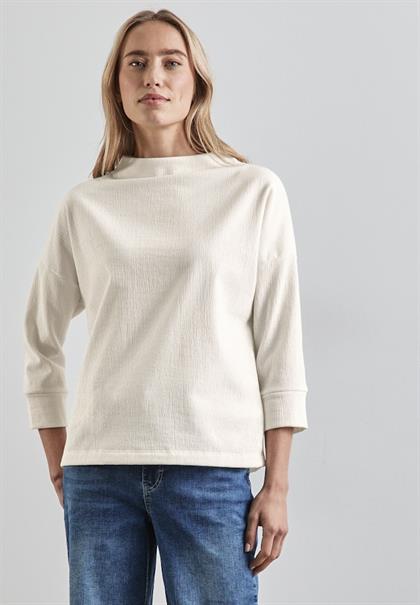 Strukturshirt lucid white