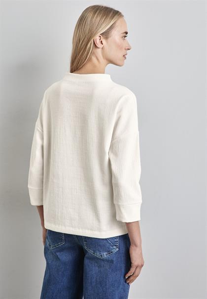 Strukturshirt lucid white