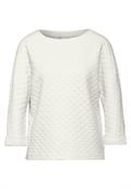 Strukturshirt mit Details lucid white