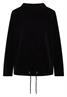 Strukturshirt mit Funnelneck black