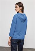 Strukturshirt mit Kapuze marina blue