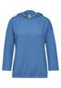 Strukturshirt mit Kapuze marina blue