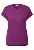 Strukturshirt mit Knöpfen anemone pink