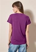 Strukturshirt mit Knöpfen anemone pink