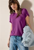 Strukturshirt mit Knöpfen anemone pink