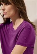 Strukturshirt mit Knöpfen anemone pink