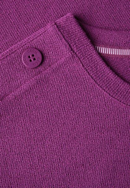 Strukturshirt mit Knöpfen anemone pink