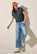 Strukturshirt mit Knöpfen slate khaki