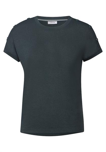 Strukturshirt mit Knöpfen slate khaki