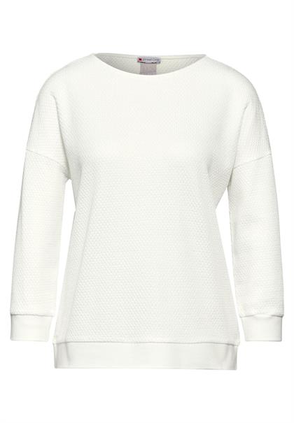 Strukturshirt off white