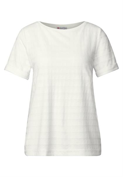 Strukturshirt off white