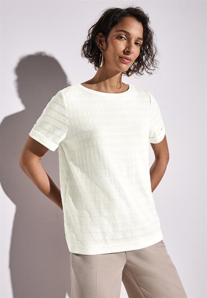 Strukturshirt off white